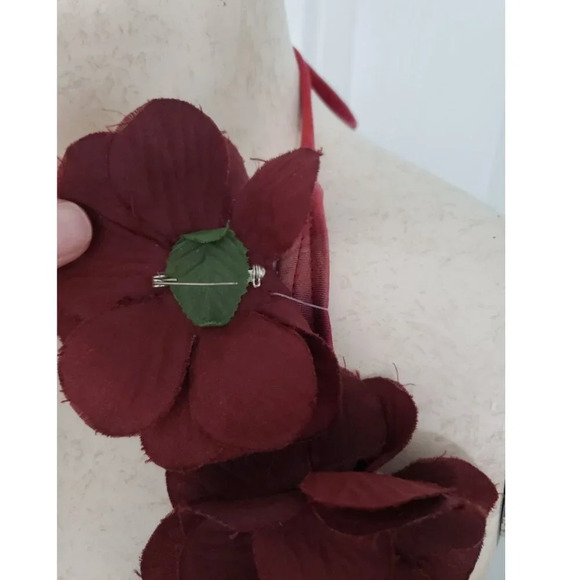 LUCKY BRAND swimsuit bikini with removable flowers size Small - Picture 4 of 11